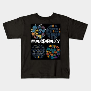 Meowcrobiology Kids T-Shirt